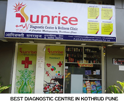 Sunrise Diagnostics, Sonography, Xray, CT Scan, Blood test in kothurd Pune